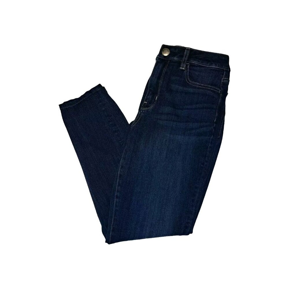 American Eagle Women's 8 Short Blue 360 Super Stretch AEO Denim X4 Jeans 28X28